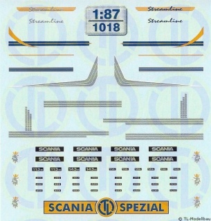 Scania Streamline Fahrerhaus Dekor 1:87