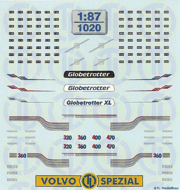 Volvo Fahrerhaus Dekor 1:87