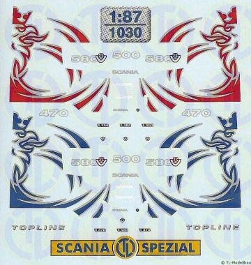Scania Baureihe »R« Fahrerhaus Dekor 1:87