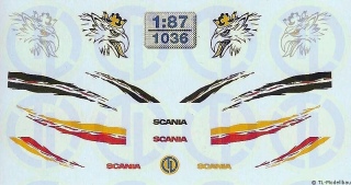 Scania Fahrerhaus Dekor 1:87