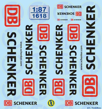 DB-Schenker Beschriftungen 1:87