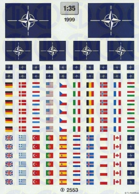 NATO - Flaggen und Fahrzeugaufkleber 1:35