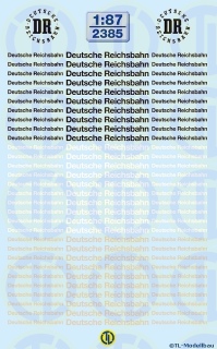 Deutsche Reichsbahn Schriftz&uuml;ge 1:87