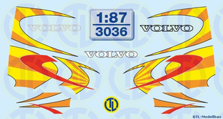 Volvo Fahrerhaus Dekorbogen 1:87