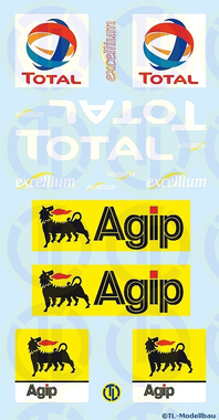 Total / Agip Werbetafeln 1:87