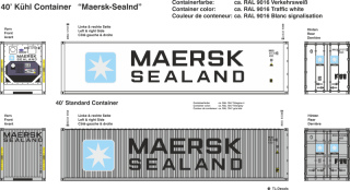 Maersk Sealand Beschriftungen 1:87