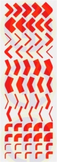 Kurven Leuchtorange