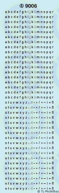 Kleinbuchstaben 2 mm Signalblau