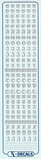 Grossbuchstaben 3,7 mm Silber
