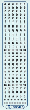 Kleinbuchstaben 3,7 mm