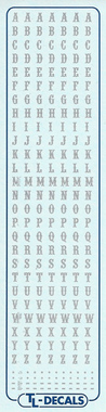 Großbuchstaben 3,7 mm Silber