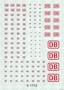 Deutsche Bundesbahn AG - Weiss/Verkehrsrot