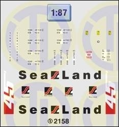 Sea Land Beschriftungen 1:87