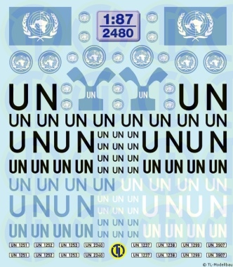UN-Decalbogen 1:87