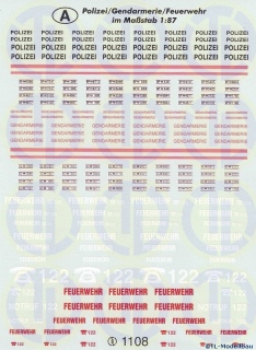 Polizei/Gendarmerie/Feuerwehr - A 1:87