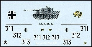 Decalbogen »Schwere Panzerabteilung 503« 1:87