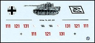 Decalbogen »Schwere Panzerabteilung 504« 1:87