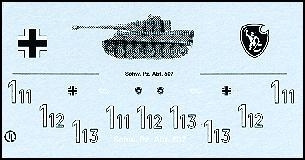 Decalbogen »Schwere Panzerabteilung 507« 1:87
