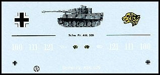 Decalbogen »Schwere Panzerabteilung 509« 1:87