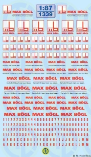 Max Bögl Beschriftungen 1:87