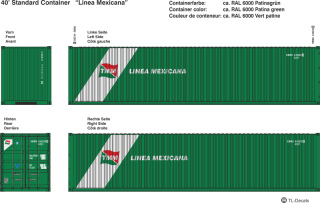 Linea Mexicana Beschriftungen 1:87