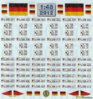 Bundeswehr - Y Kfz-Kennzeichen 1:48