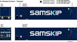 Samskip Beschriftung 1:87