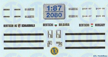 Bertschi Ergänzungsbogen 1:87