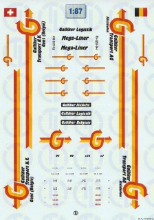 Galliker Transport, Schweiz 1:87